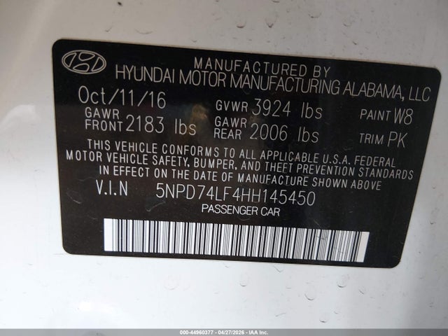 Hyundai ELANTRA Se