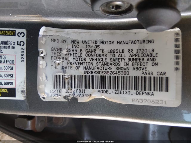 Toyota Corolla Le