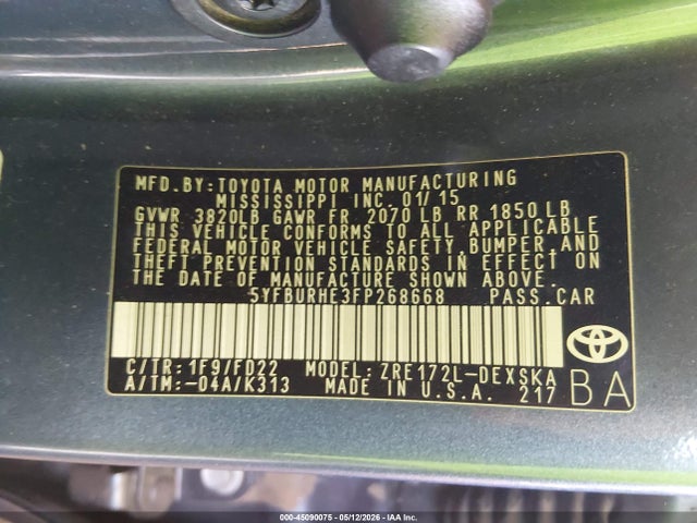 Toyota Corolla S Plus