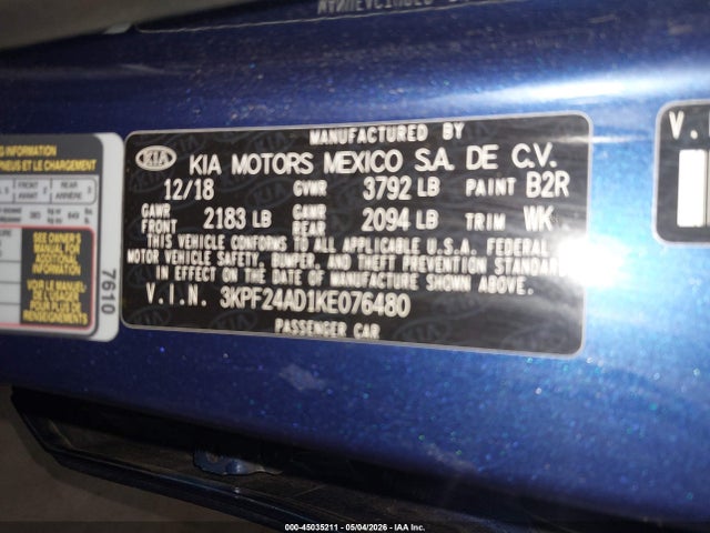 Kia Forte Lxs