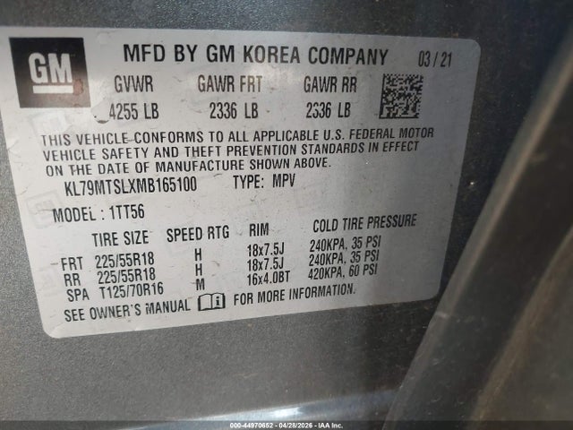 Chevrolet Trailblazer Fwd Rs