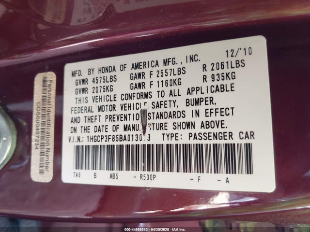 Honda Accord 3.5 Ex-l