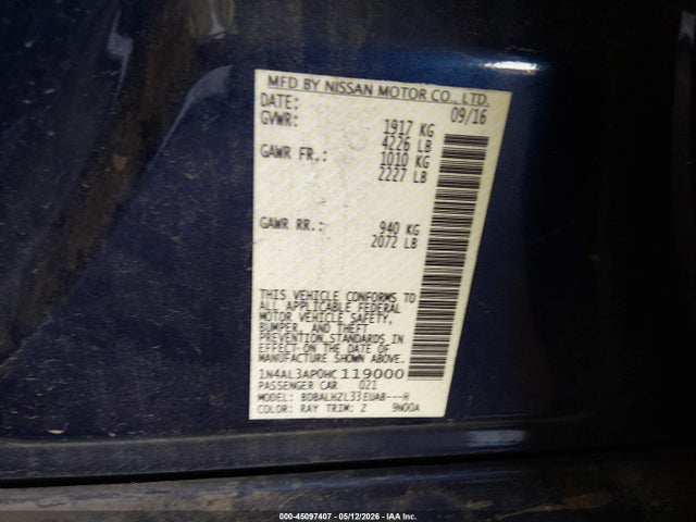 Nissan Altima 2.5 Sr