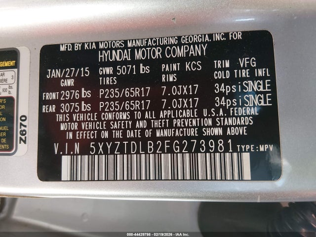 Hyundai SANTA FE 2.4l