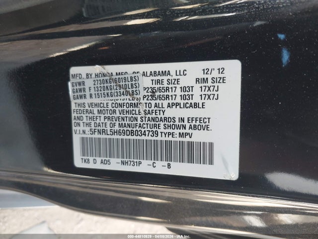 Honda Odyssey Ex-l