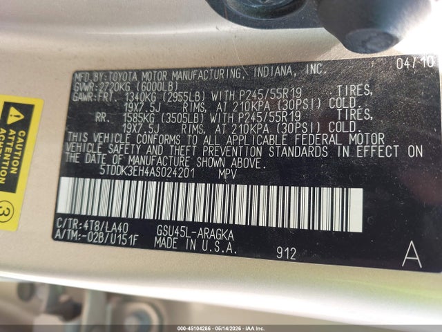 Toyota Highlander Limited V6
