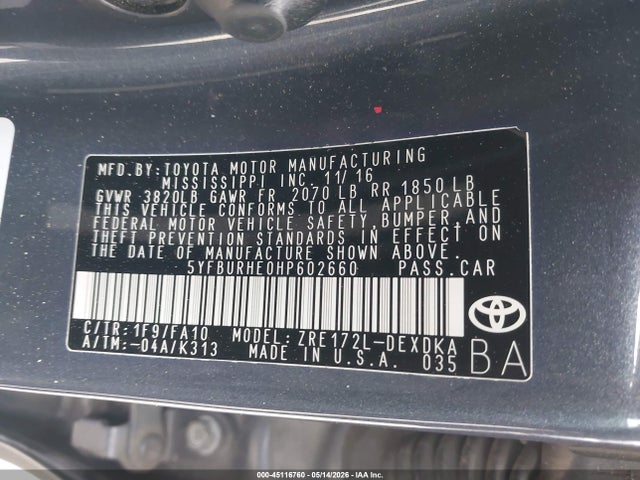 Toyota Corolla L