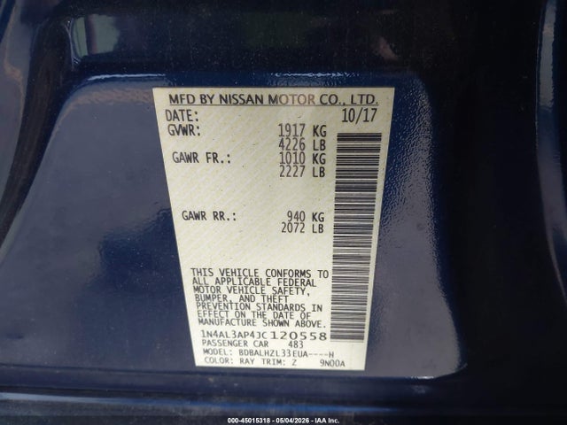 Nissan Altima 2.5 Sr