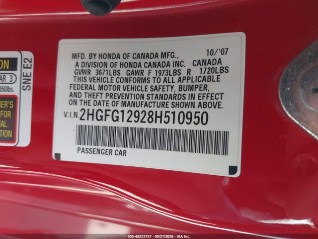 Honda Civic Ex-l