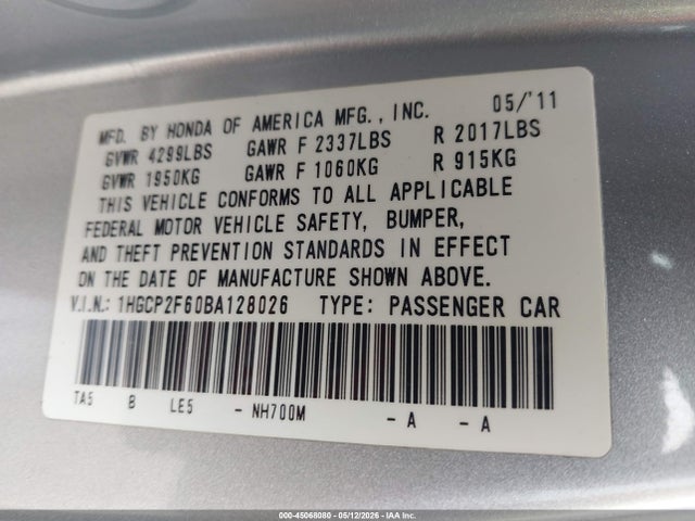 Honda Accord 2.4 Se