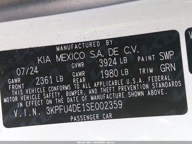 Kia K4 Ex