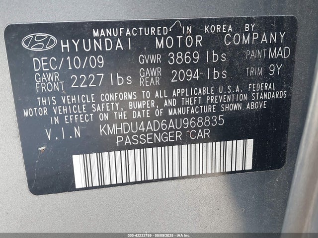 Hyundai ELANTRA Blue