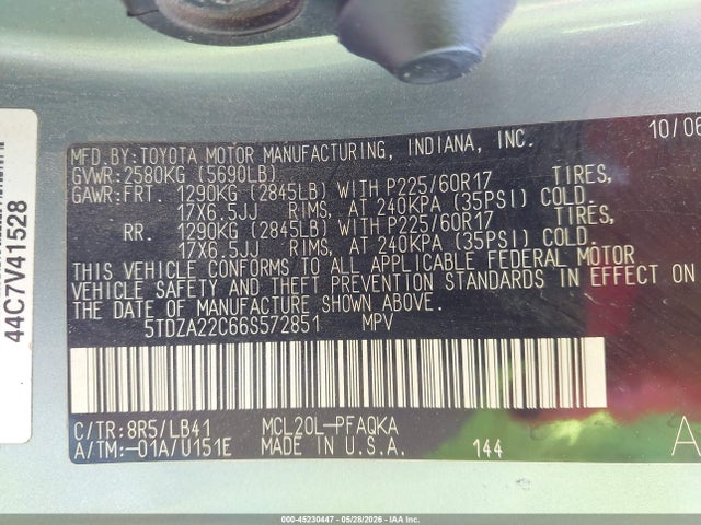 Toyota Sienna Xle Limited