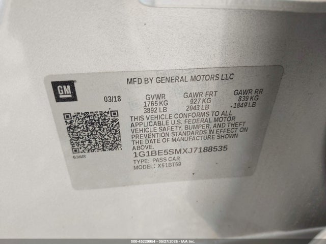 Chevrolet Cruze Lt Auto