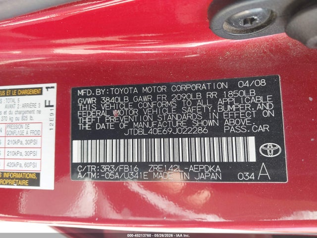 Toyota Corolla Le
