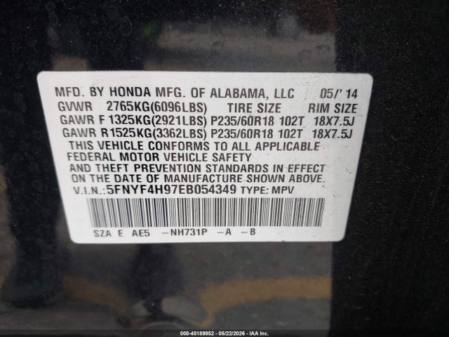 Honda Pilot Touring