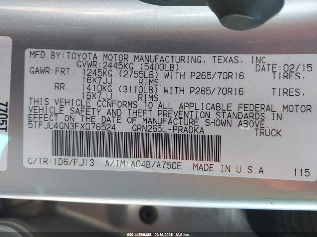 Toyota Tacoma Prerunner V6