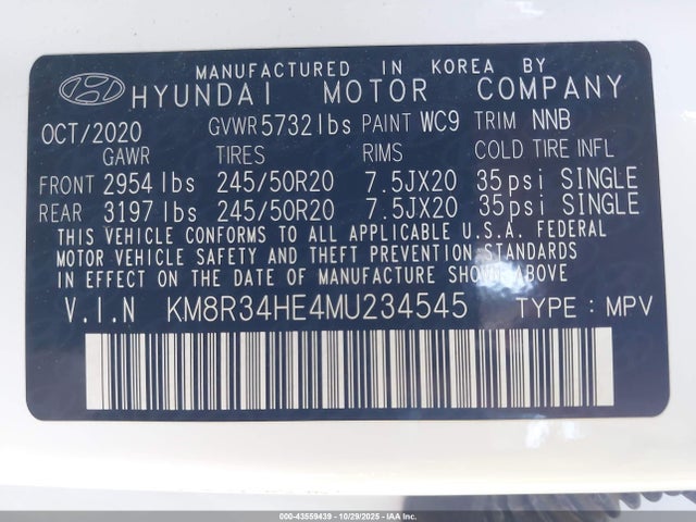 Hyundai PALISADE Sel