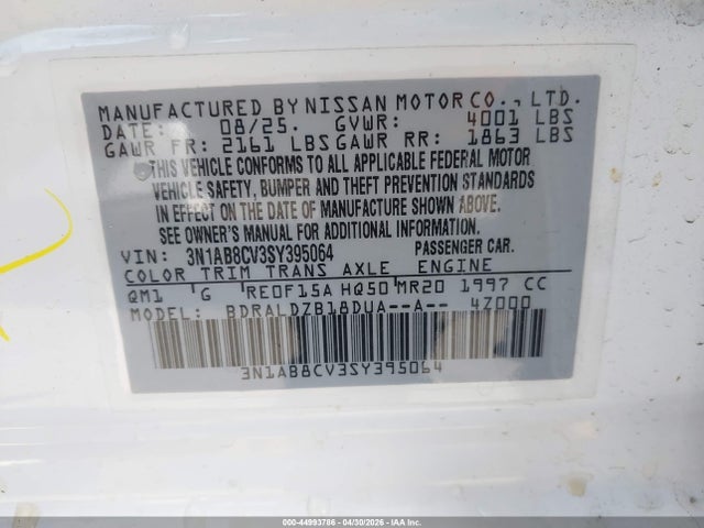 Nissan Sentra Sv