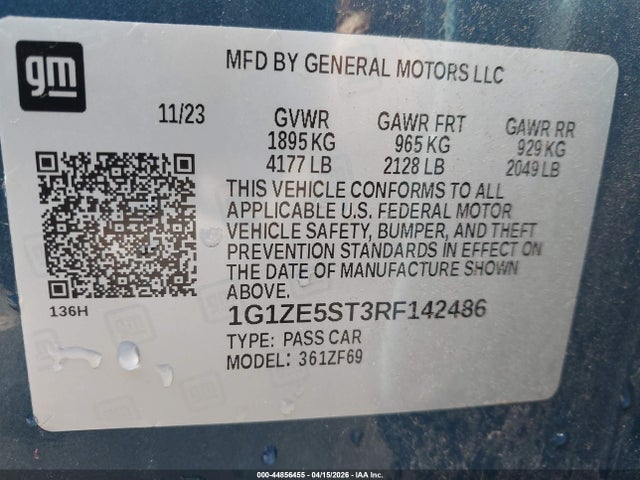 Chevrolet Malibu Fwd 2lt
