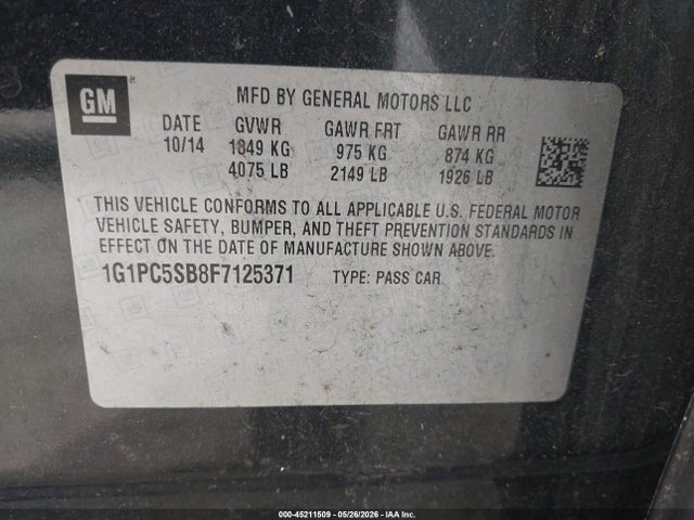 Chevrolet Cruze 1lt Auto