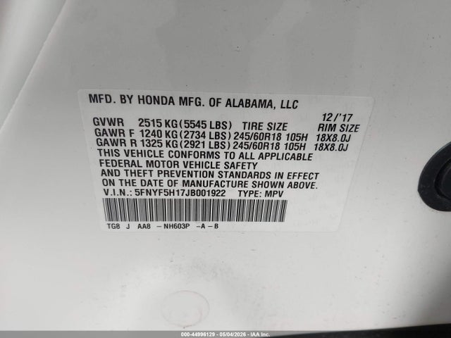 Honda Pilot Lx