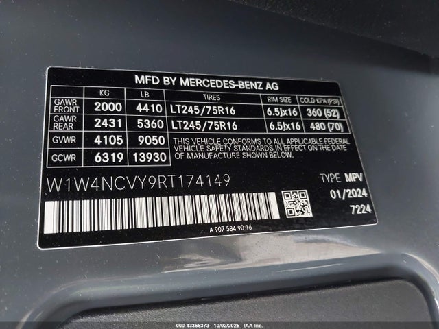 Mercedes-Benz Sprinter 2500 High Roof 4-cyl Diesel Ho