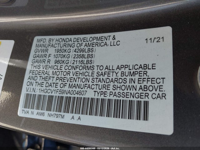 Honda Accord Ex-l