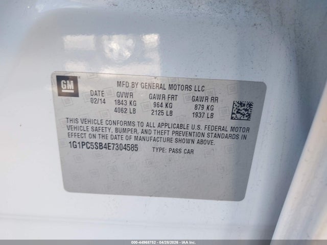 Chevrolet Cruze 1lt Auto