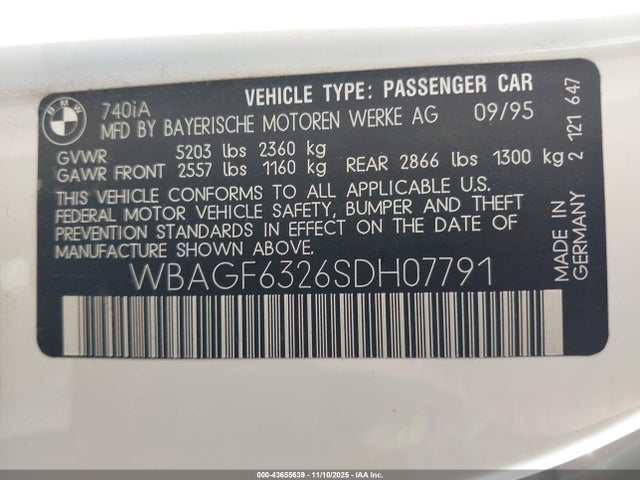 BMW 7 Series I Automatic