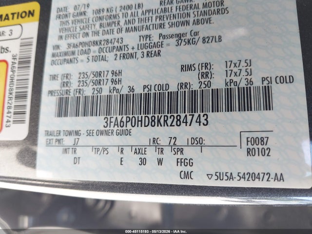 Ford Fusion Se