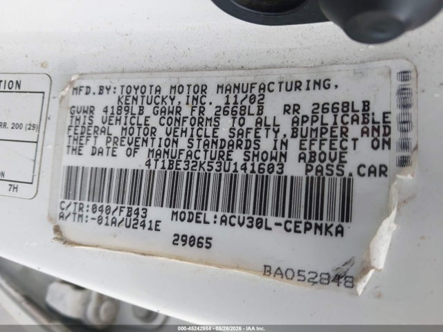 Toyota Camry Le