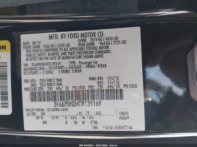 Ford Fusion Se