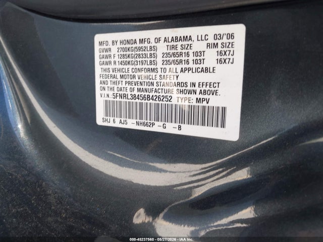 Honda Odyssey Ex
