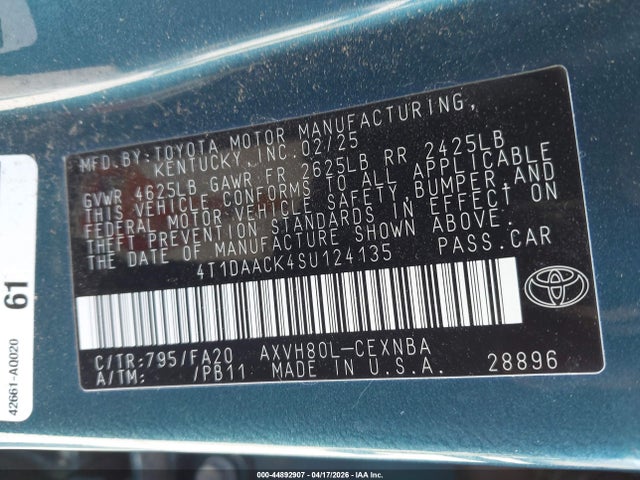 Toyota Camry Le