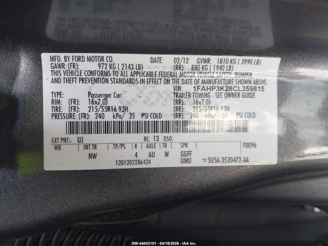 Ford Focus Se