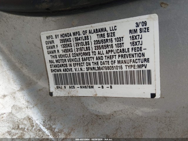 Honda Odyssey Ex