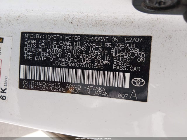 Toyota Camry Le