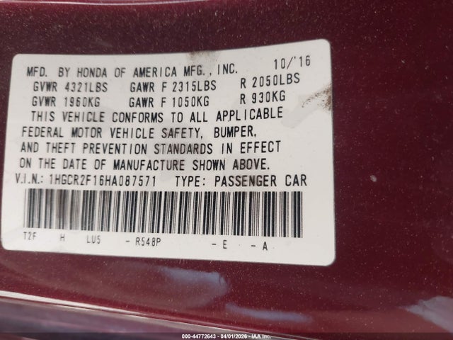 Honda Accord Sport Se