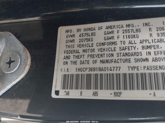 Honda Accord 3.5 Ex-l