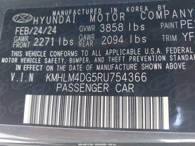 Hyundai ELANTRA Sel