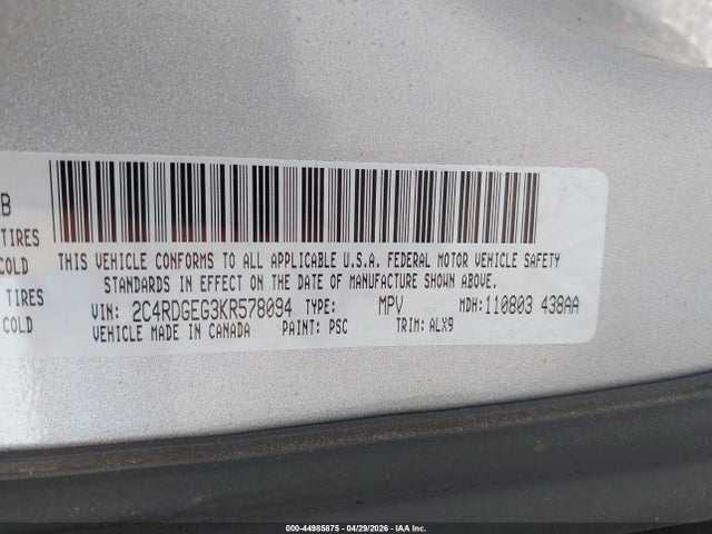 Dodge Grand Caravan Gt