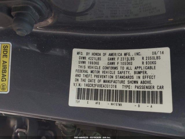 Honda Accord Ex-l
