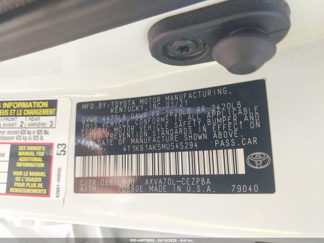 Toyota Camry Xse