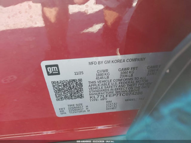 Chevrolet Trax Fwd Ls