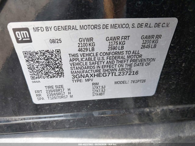 Chevrolet Equinox Fwd Lt