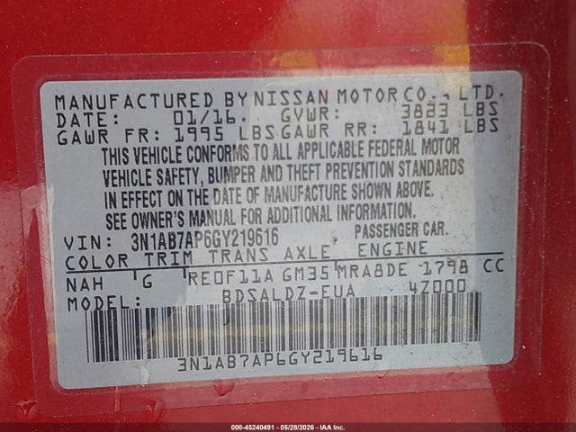 Nissan Sentra Sv