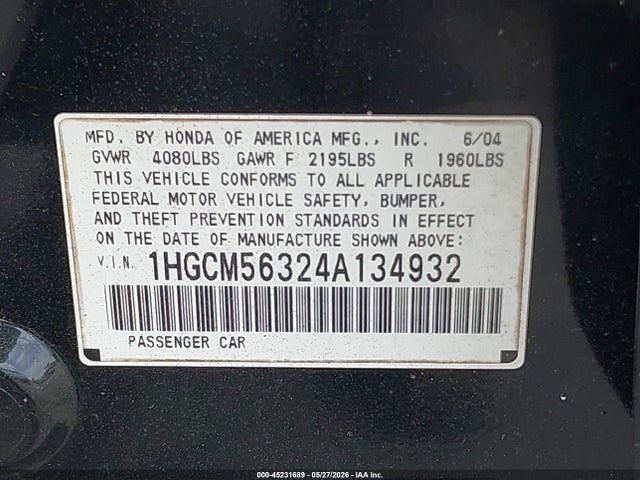 Honda Accord 2.4 Lx