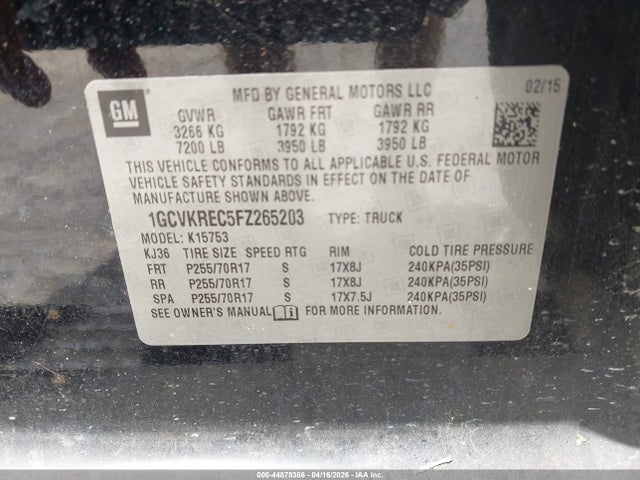 Chevrolet Silverado 1500 1lt