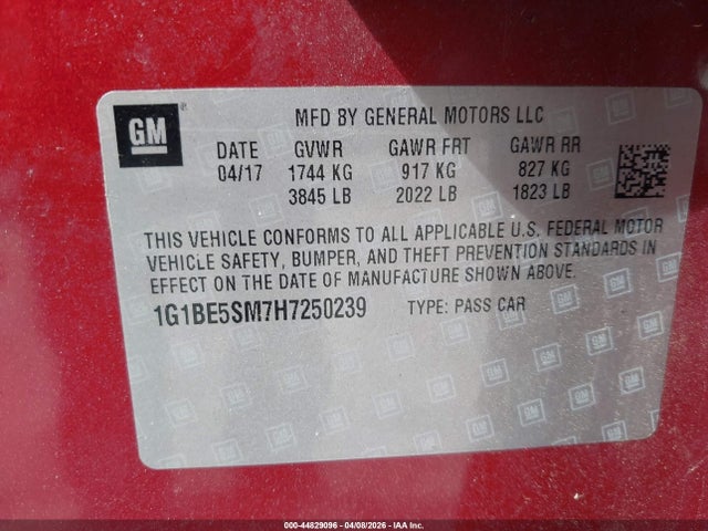 Chevrolet Cruze Lt Auto